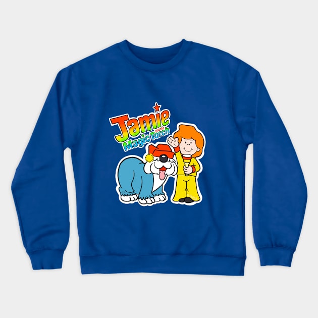 Jamie and the Magic Torch Crewneck Sweatshirt by Pickledjo